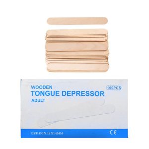 Baja Lengua Madera Caja 100 Unid